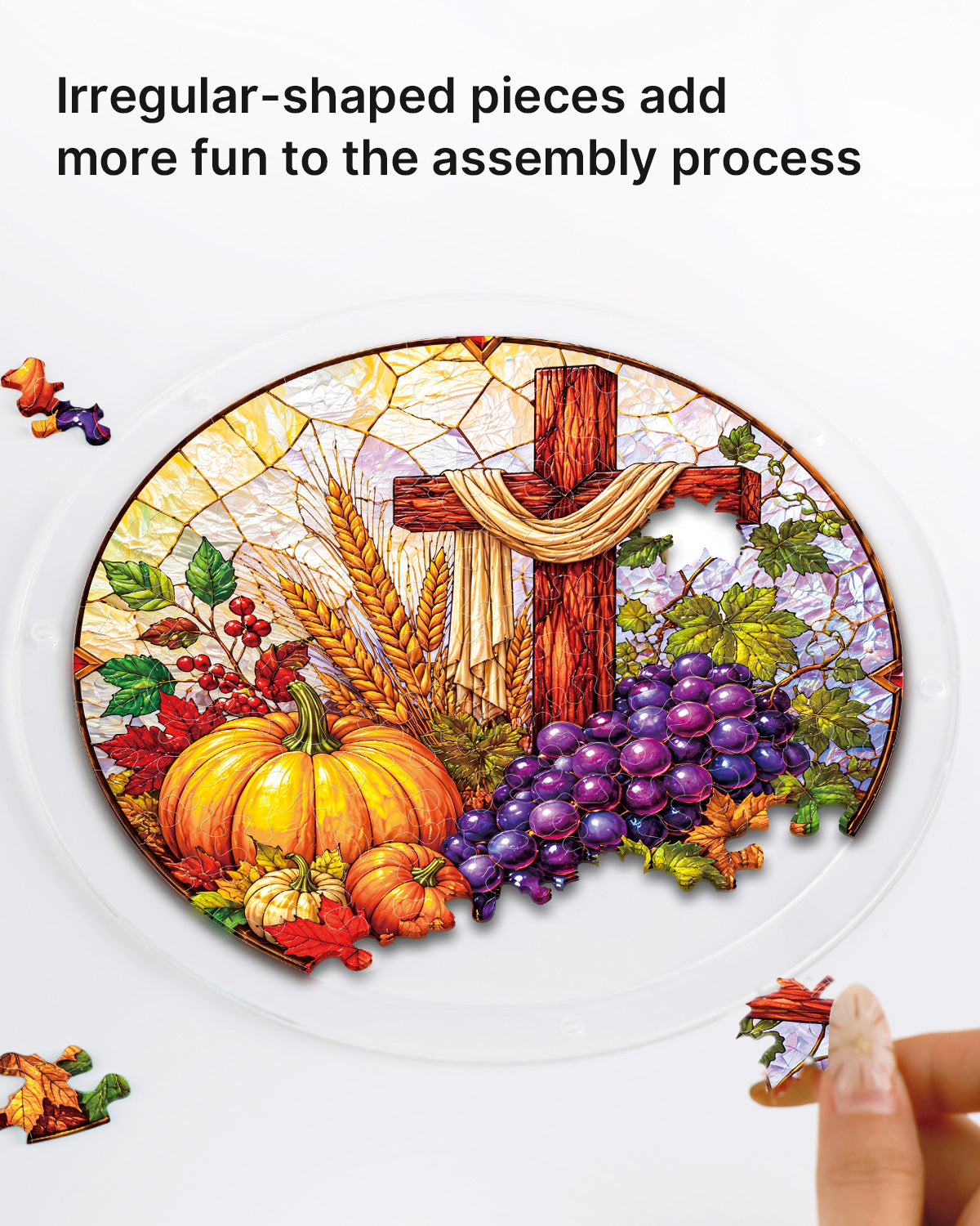 kaayee-suncatcher-puzzle-harvest-blessings-fensterbild-acryl-herbst image 2