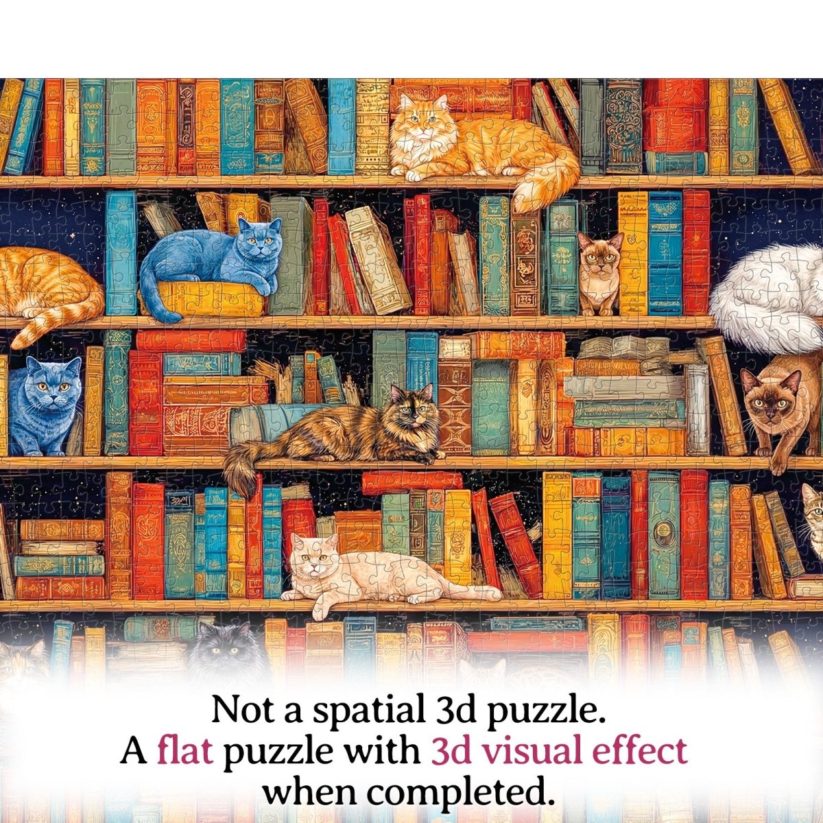 kaayee-cardboard-puzzle-cat-on-shelf-puzzle-1000-teile-standard image 4