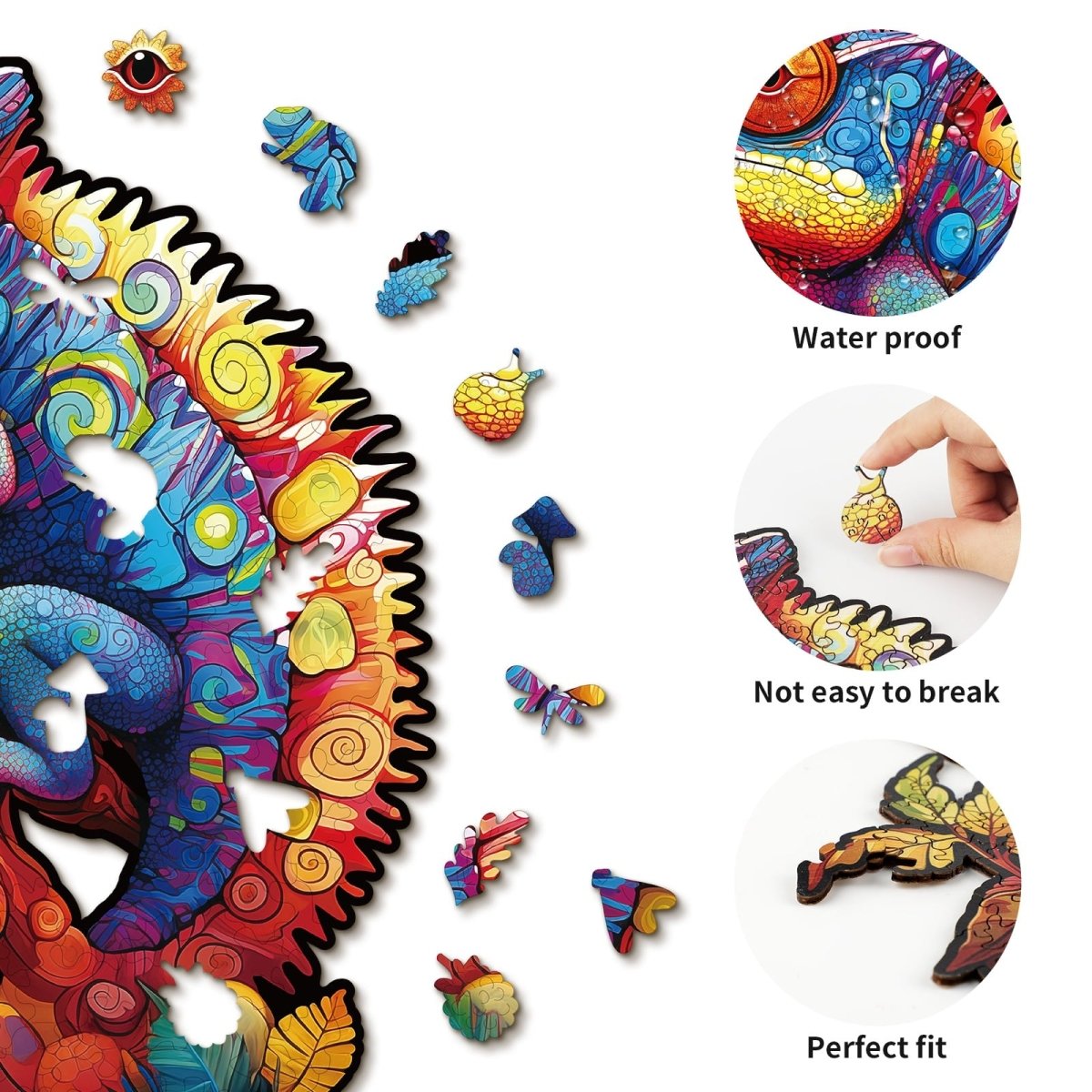 kaayee-wooden-puzzle-cham-leon-holzpuzzle-medium image 2