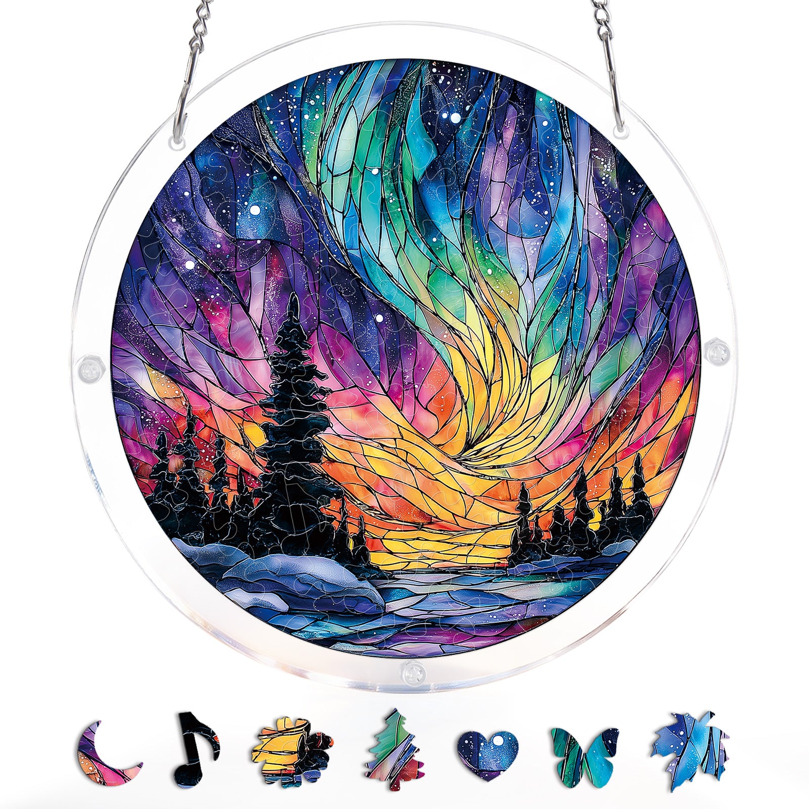 kaayee-snowy-aurora-night-light-acryl-fensterbild-medium image 3