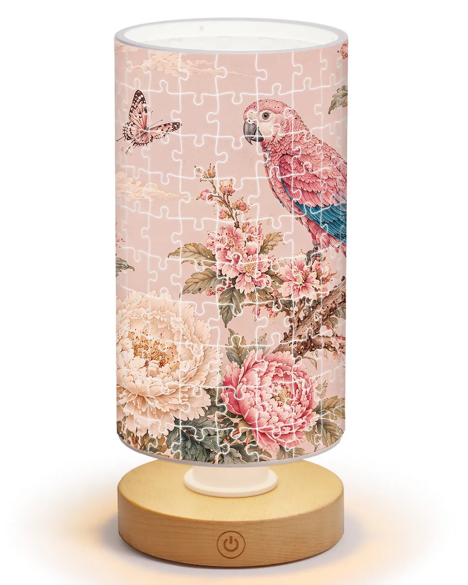 kaayee-parrot-blush-garden-nachtlicht-zylinder-acryl image 1
