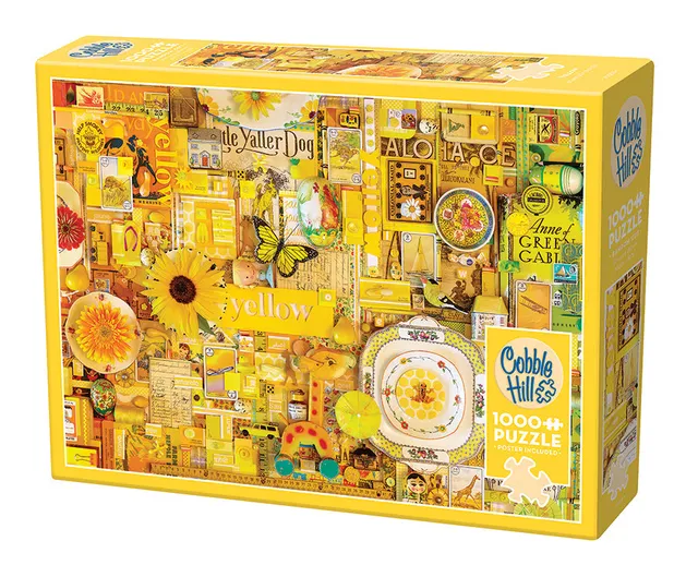 cobble-hill-yellow-1000-teile-puzzle-collage-gelb image 1