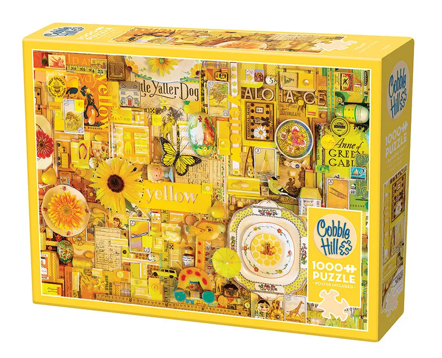 cobble-hill-yellow-1000-teile-puzzle-collage-gelb image 1