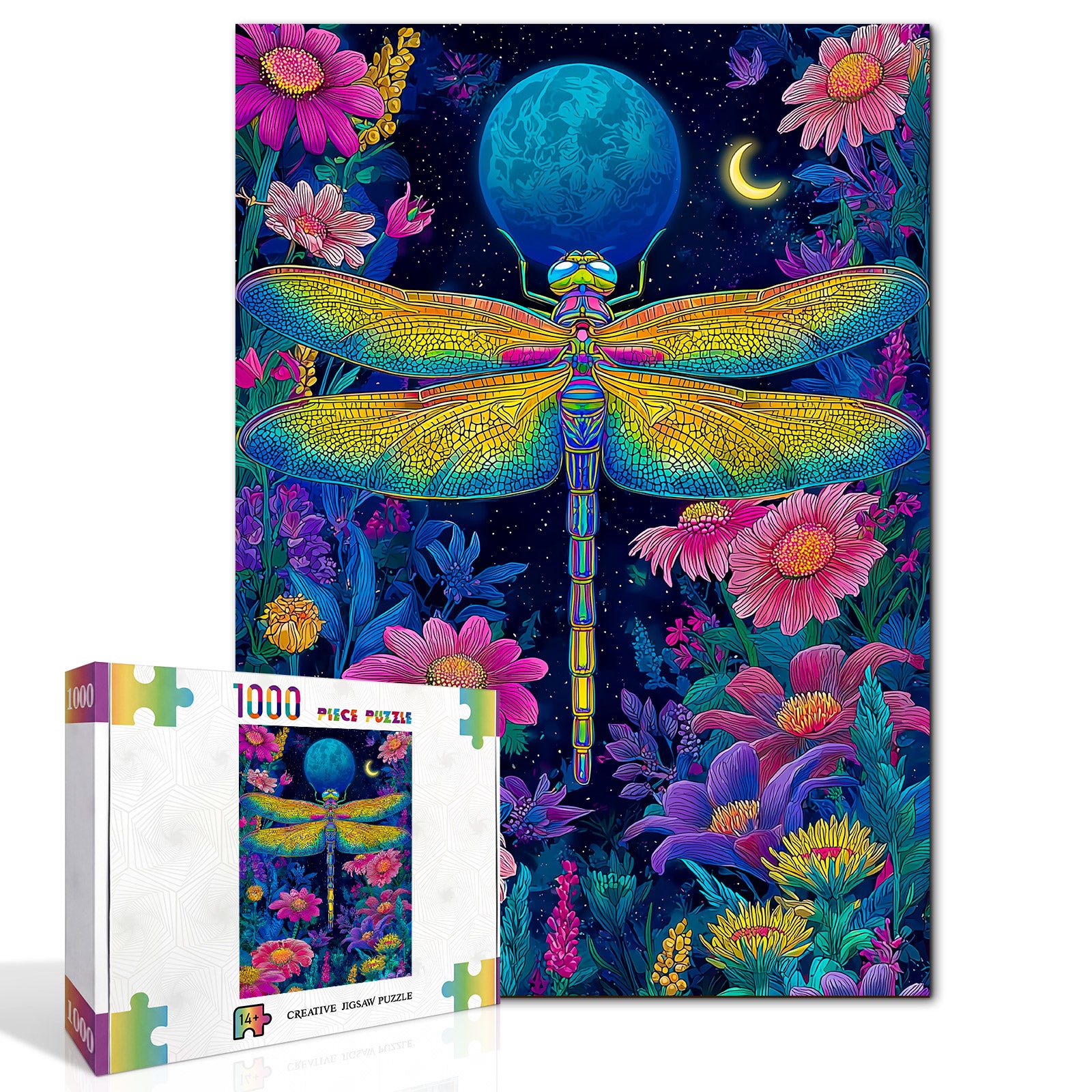 kaayee-moonlit-dragonfly-1000-teile-puzzle-standard image 2