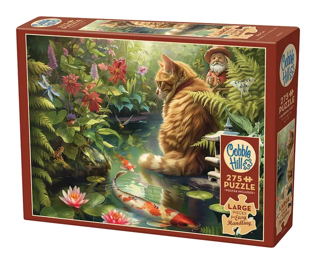 cobble-hill-easy-handling-275-koi-cat-puzzle-275-teile-katze image 1