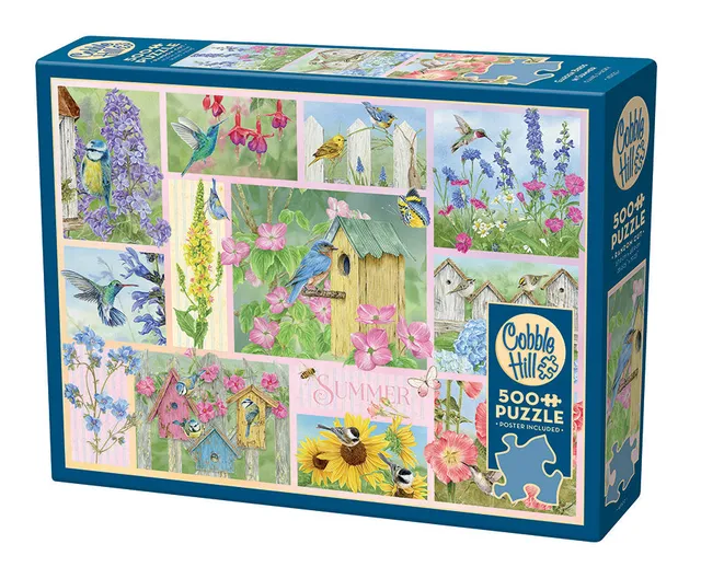 cobble-hill-garden-birds-in-summer-500-teile-puzzle image 1