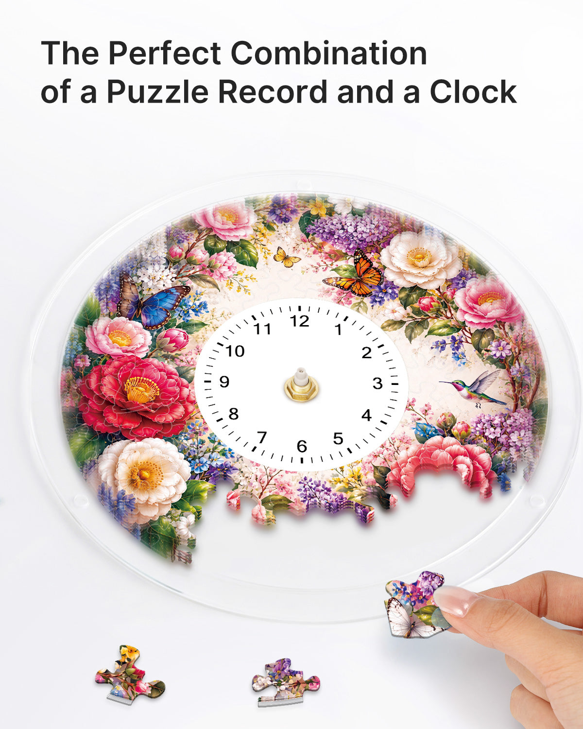 kaayee-clock-kit-enchanted-rose-garden-puzzle-uhr image 2