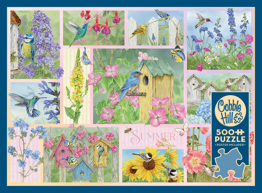 cobble-hill-garden-birds-in-summer-500-teile-puzzle image 3