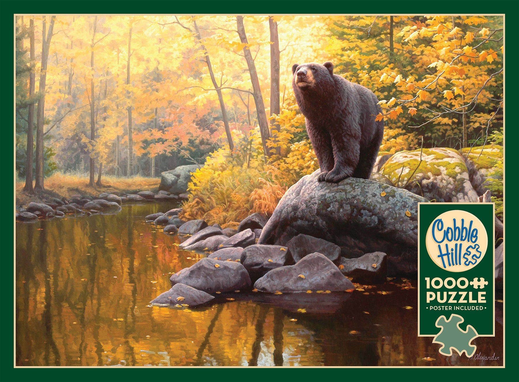 cobble-hill-1000-piece-black-bear-pond-puzzle-1000-teile-b-r-herbst image 4