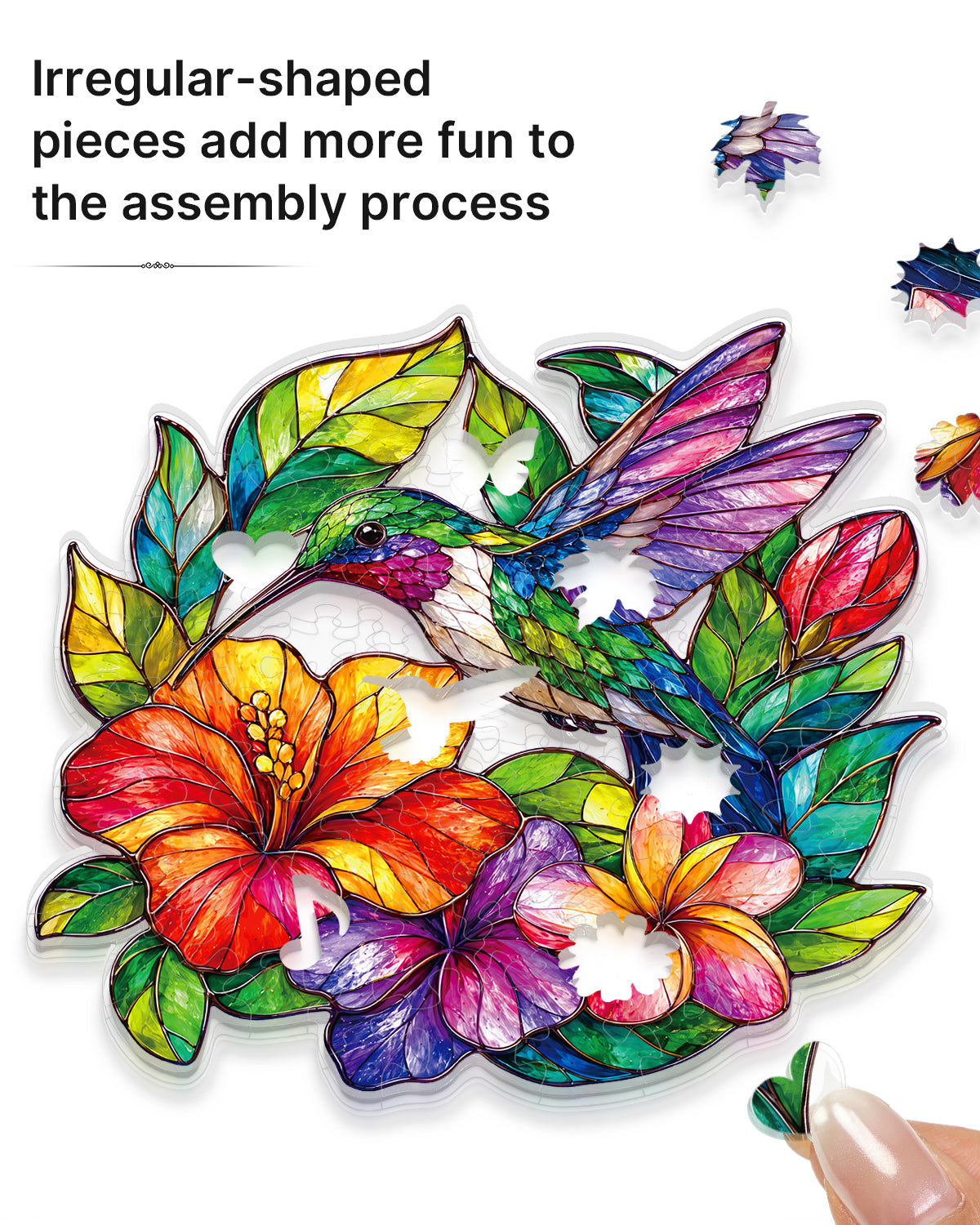 kaayee-wind-chime-kolibri-windspiel-acryl-small-18-cm image 2