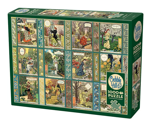 cobble-hill-1000-piece-jardiniere-gardener-s-calendar-puzzle image 1