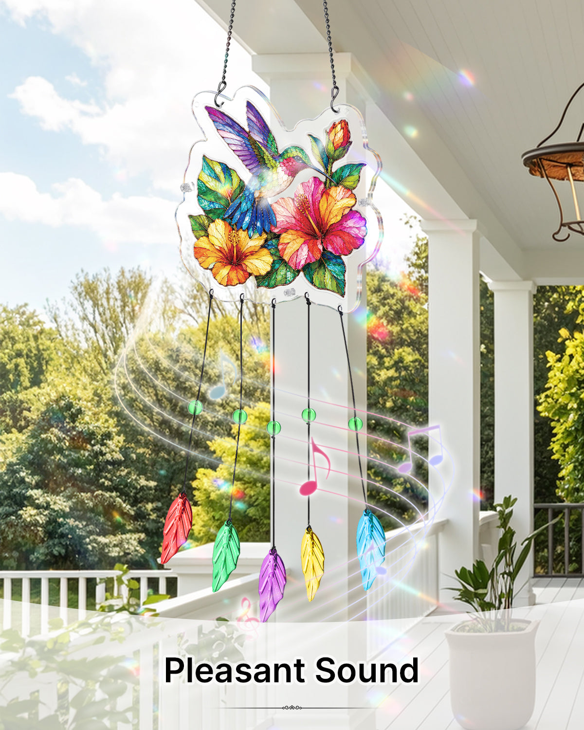 kaayee-wind-chime-kolibri-acryl-windspiel-s-bl-ten-18-cm image 4