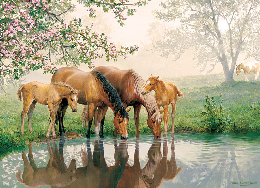 cobble-hill-family-pieces-350-horse-family-puzzle-350-teile-pferde image 2