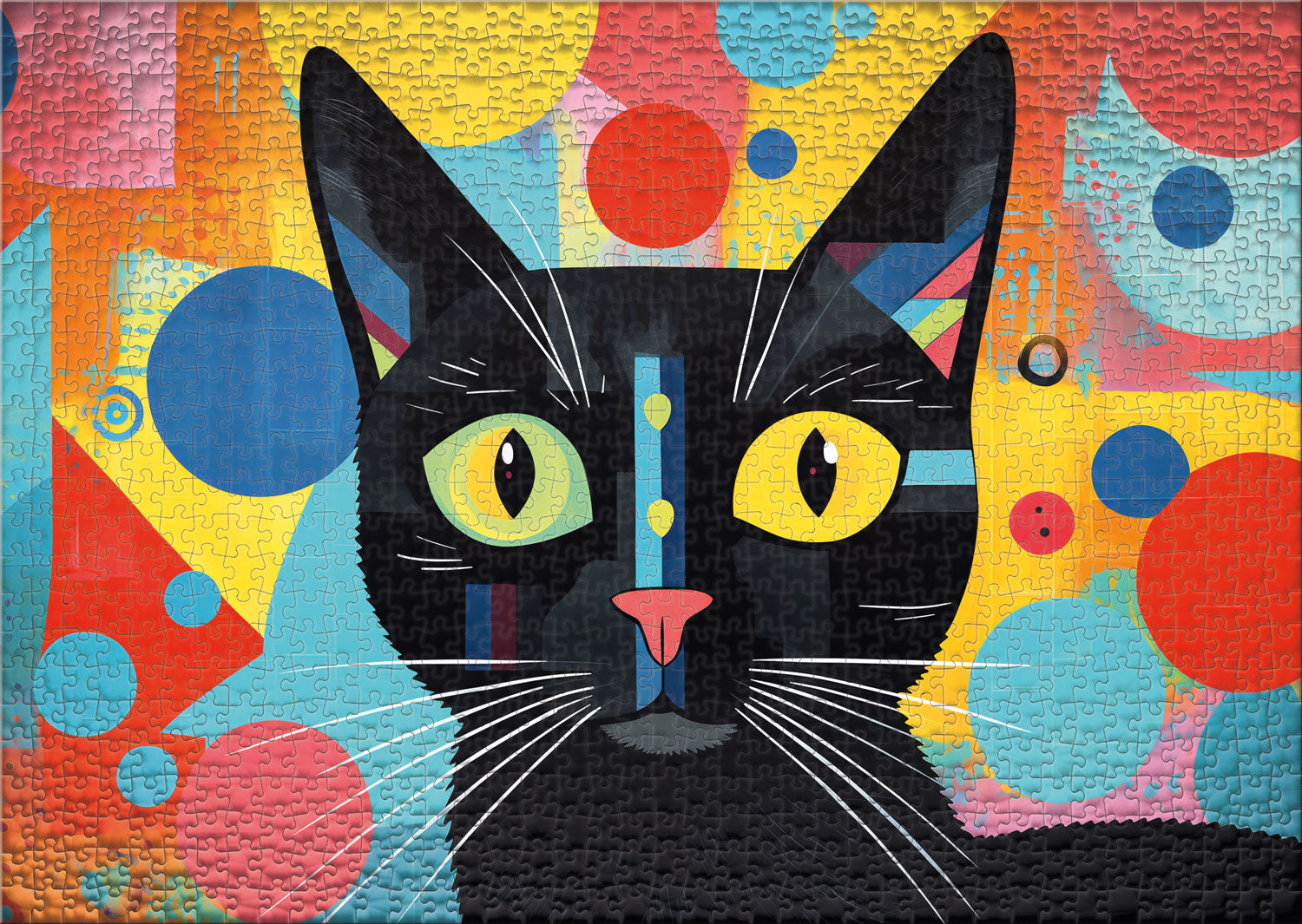 ulmer-puzzleschmiede-puzzle-1000-teile-lebendiges-schwarz-katze image 2