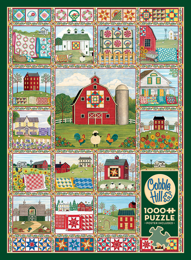 cobble-hill-1000-piece-quilt-country-puzzle-1000-teile-farm image 5