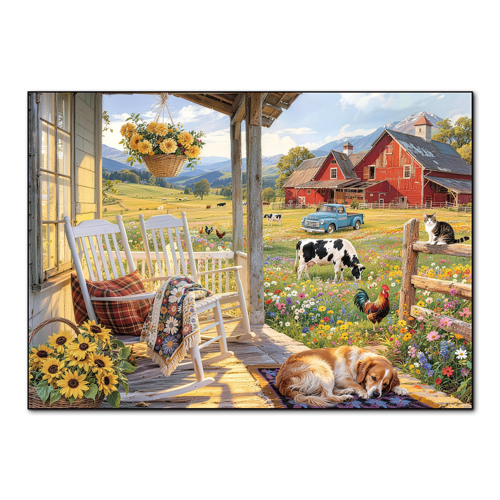 kaayee-blooming-country-melody-1000-teile-puzzle-eco-white-board image 1