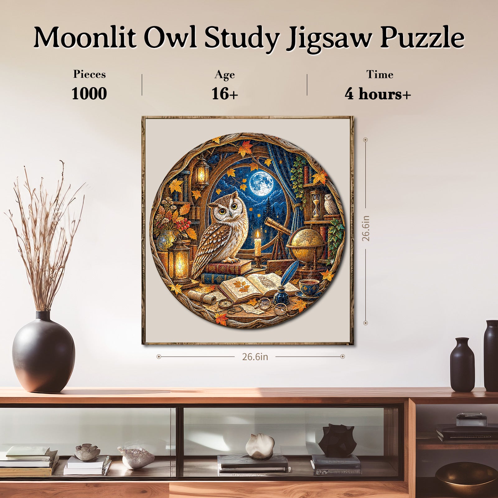 kaayee-moonlit-owl-study-karton-puzzle-1000-teile-eco image 6