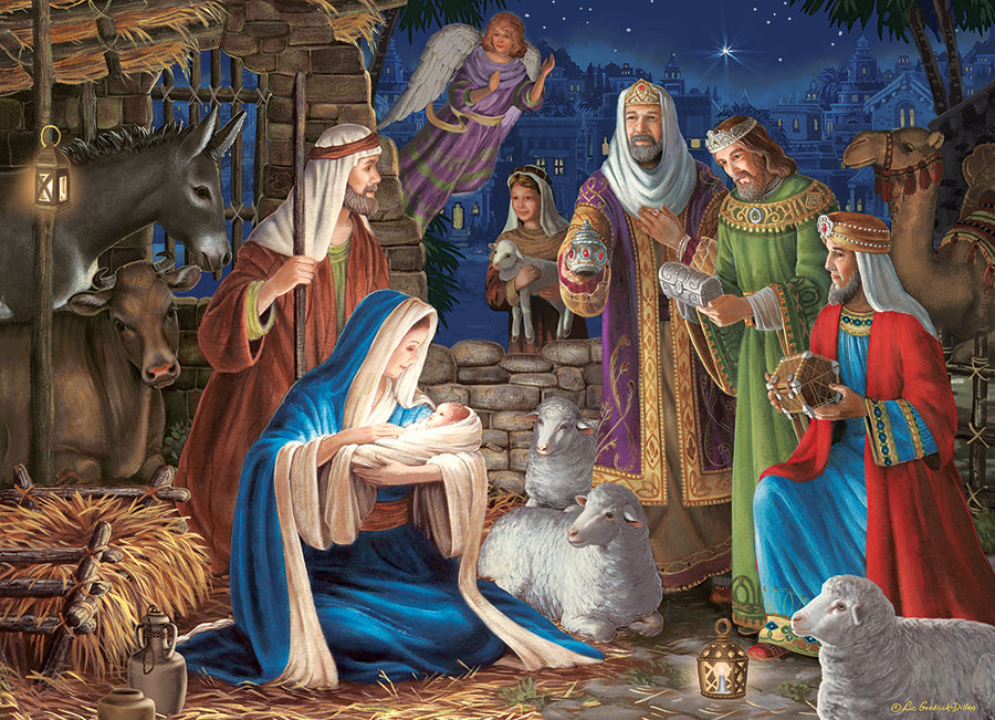 cobble-hill-1000-piece-miracle-in-bethlehem-puzzle-weihnachten image 2