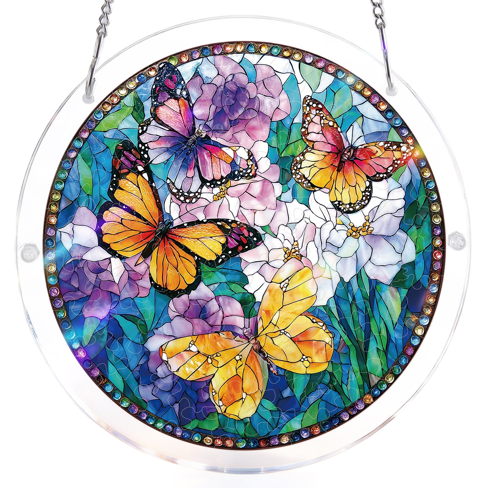 kaayee-suncatcher-puzzle-butterflies-in-bloom-acrylpuzzle-medium-20-8-cm image 3