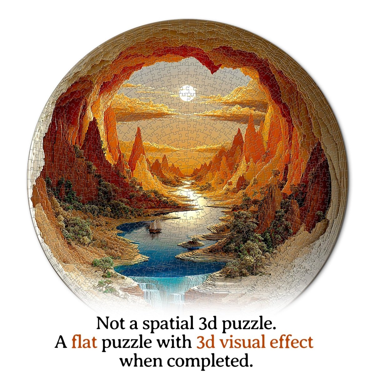 kaayee-the-sunlit-hollow-1000-teile-puzzle-rund-standard image 7