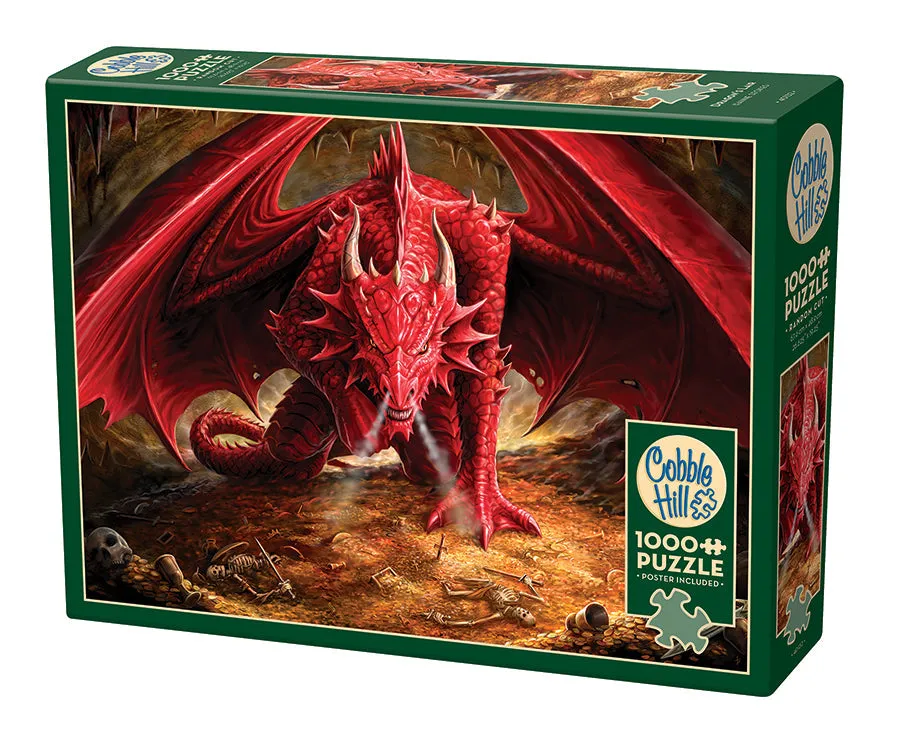 cobble-hill-1000-piece-dragon-s-lair-puzzle-drache image 1