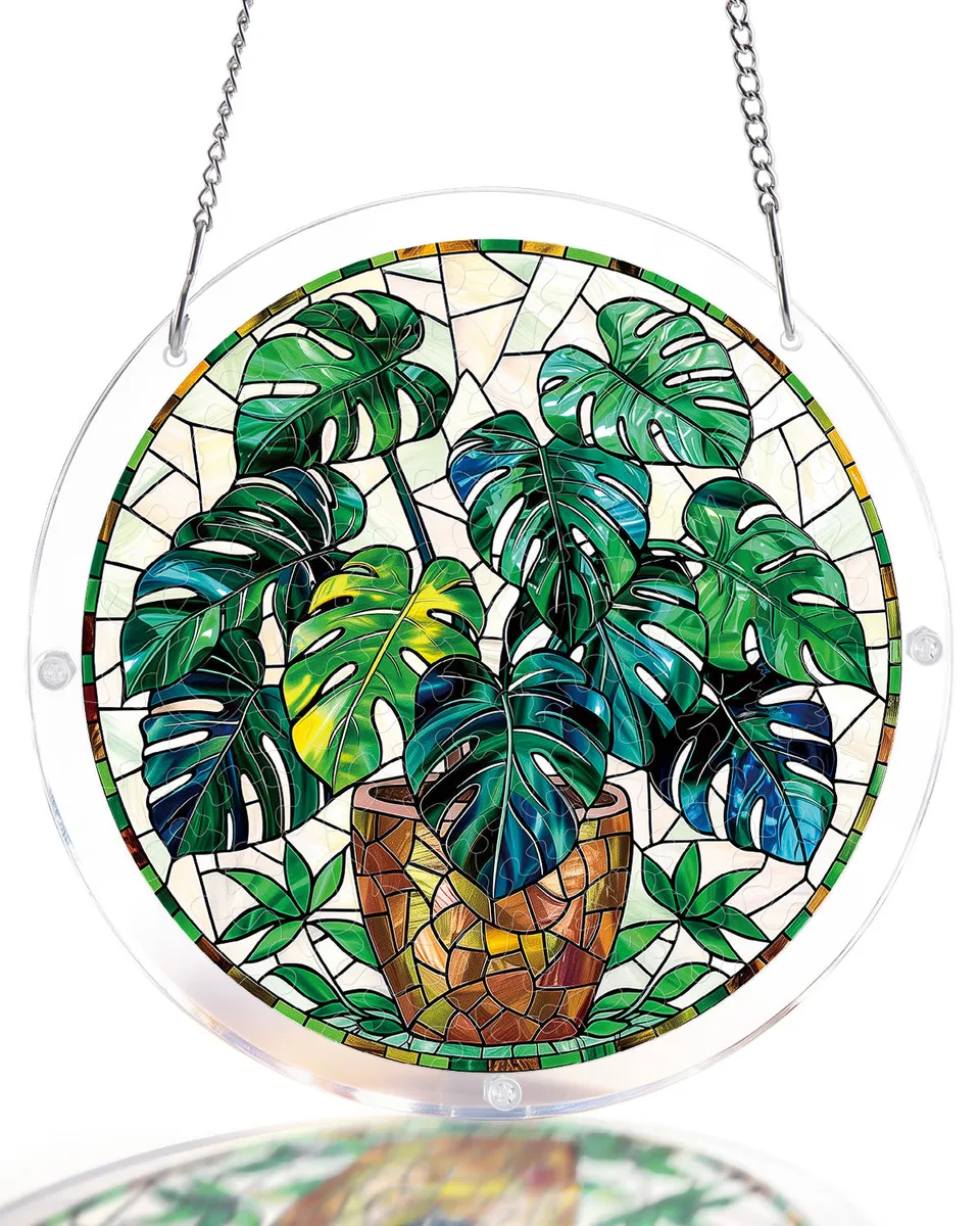 kaayee-suncatcher-monstera-fensterbild-medium-acryl image 1