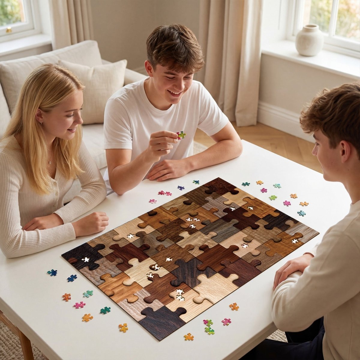 kaayee-1000-teile-puzzle-woodgrain-puzzle-eco-white-board image 8
