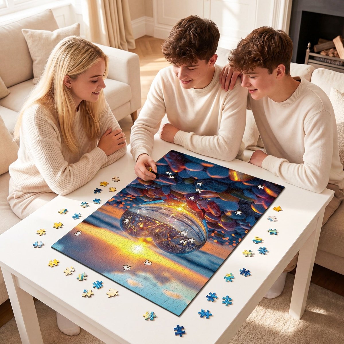 kaayee-glass-heart-sunset-puzzle-1000-teile-standard-edition image 4