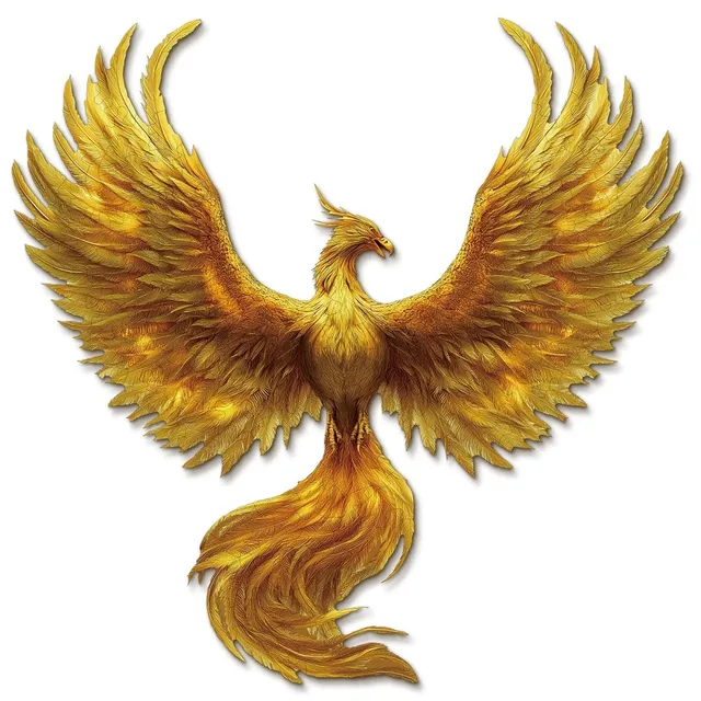 kaayee-wooden-puzzle-golden-feather-phoenix-holzpuzzle-medium image 1