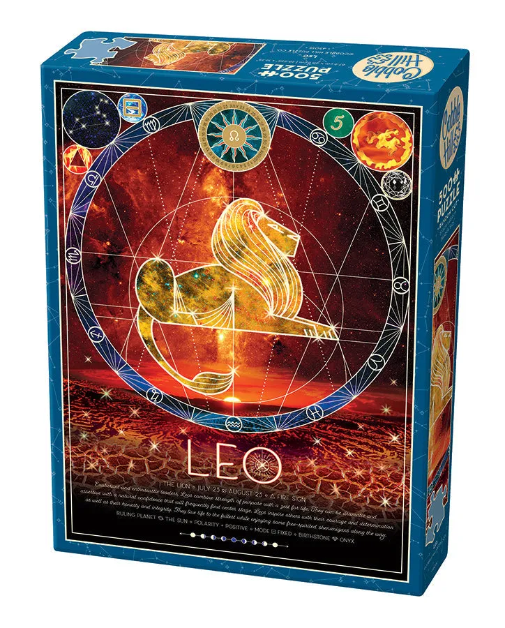 cobble-hill-500-piece-leo-puzzle-500-teile-sternzeichen-l-we image 1