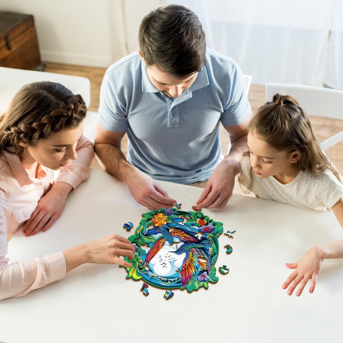 kaayee-beautiful-hummingbird-wooden-puzzle-holzpuzzle-medium-kolibri image 6