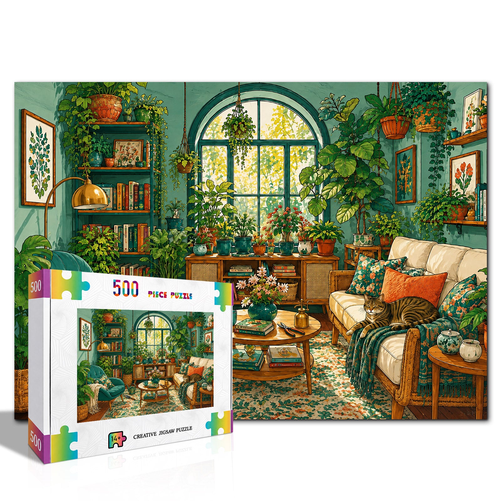 kaayee-cardboard-puzzle-plant-parent-room-500-teile-eco image 2