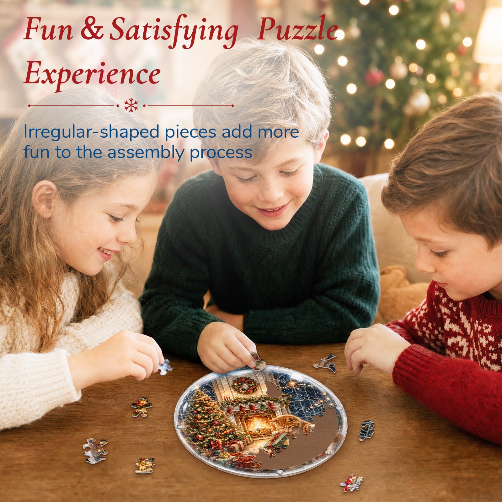 kaayee-christmas-by-the-fireplace-light-suncatcher-puzzle-mini-15-cm image 2