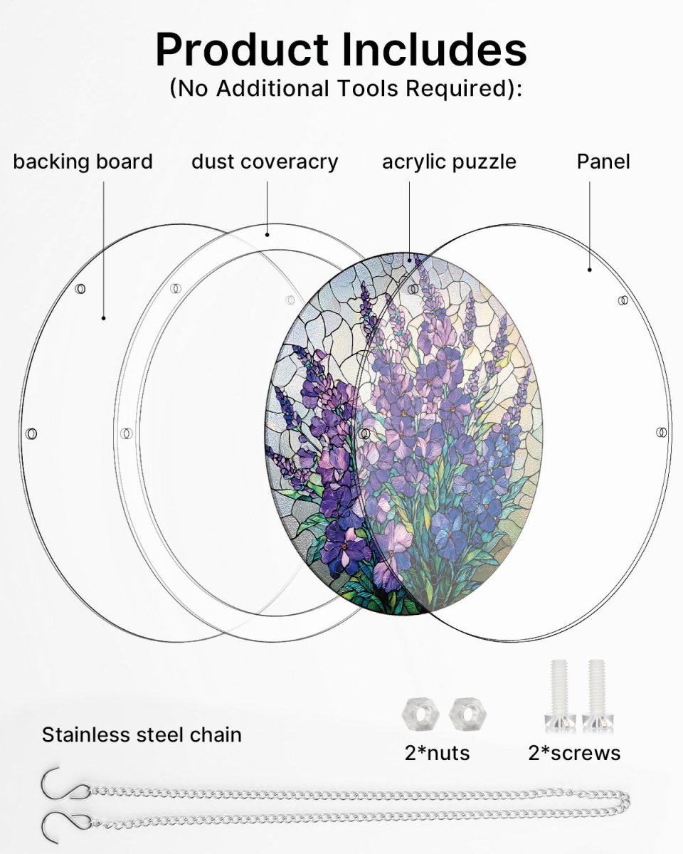 kaayee-suncatcher-puzzle-violet-garden-grace-puzzle-small-acryl image 4