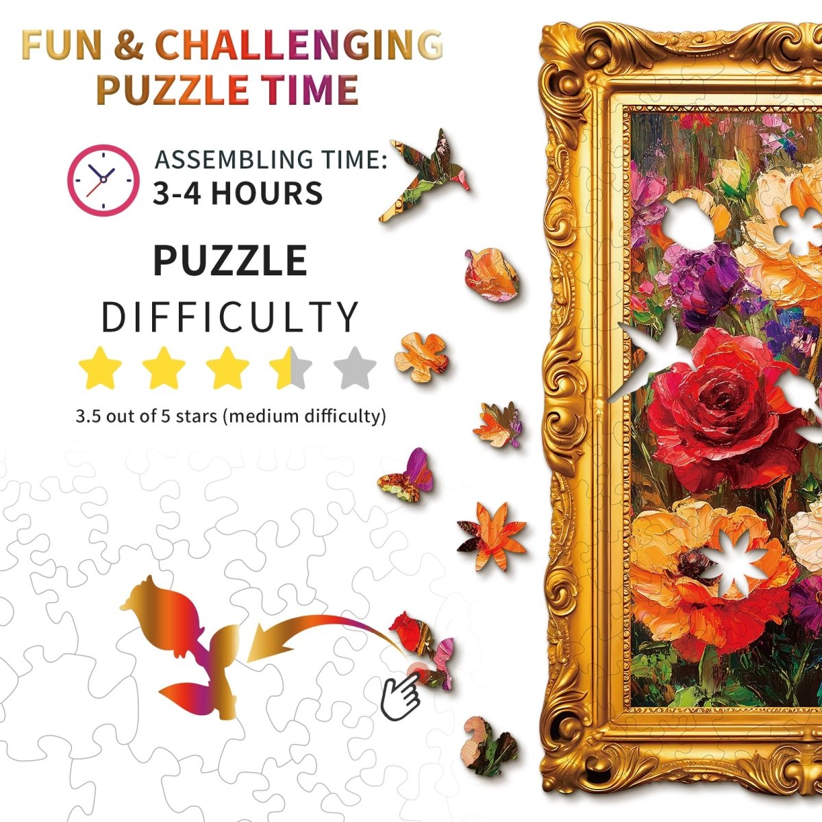 kaayee-wooden-puzzle-holzpuzzle-decorative-blooms-medium image 4