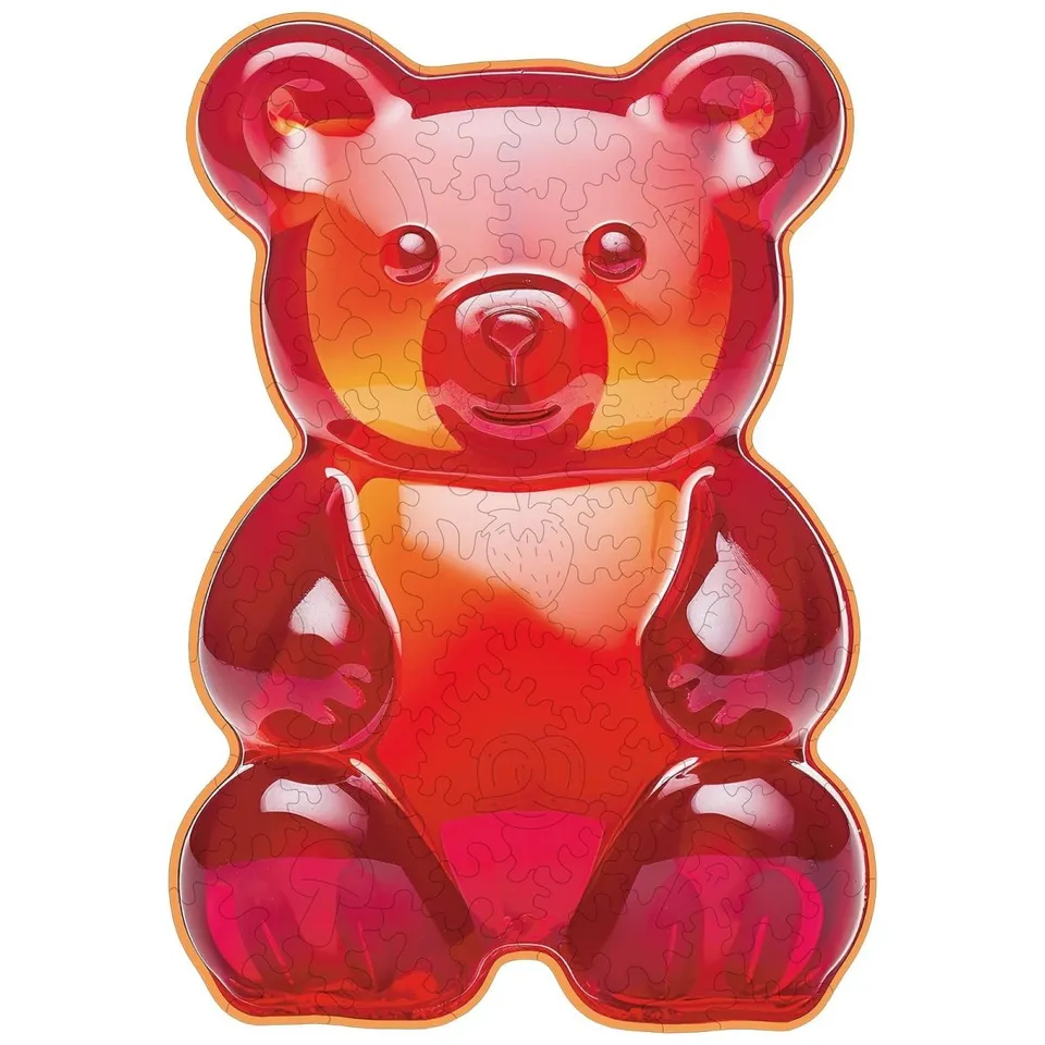 kaayee-gummy-bear-holzpuzzle-small-gummib-r-110-teile image 1