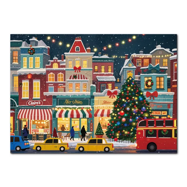 kaayee-christmas-town-street-1000-teile-kartonpuzzle-standard-edition image 1