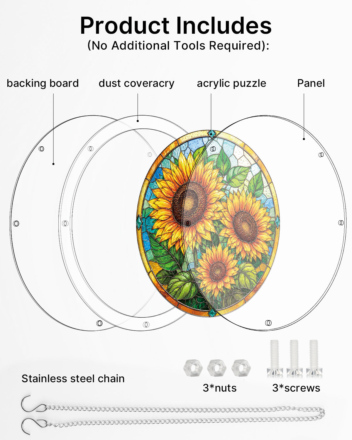 kaayee-suncatcher-sunflower-radiance-fensterbild-large-blume image 6