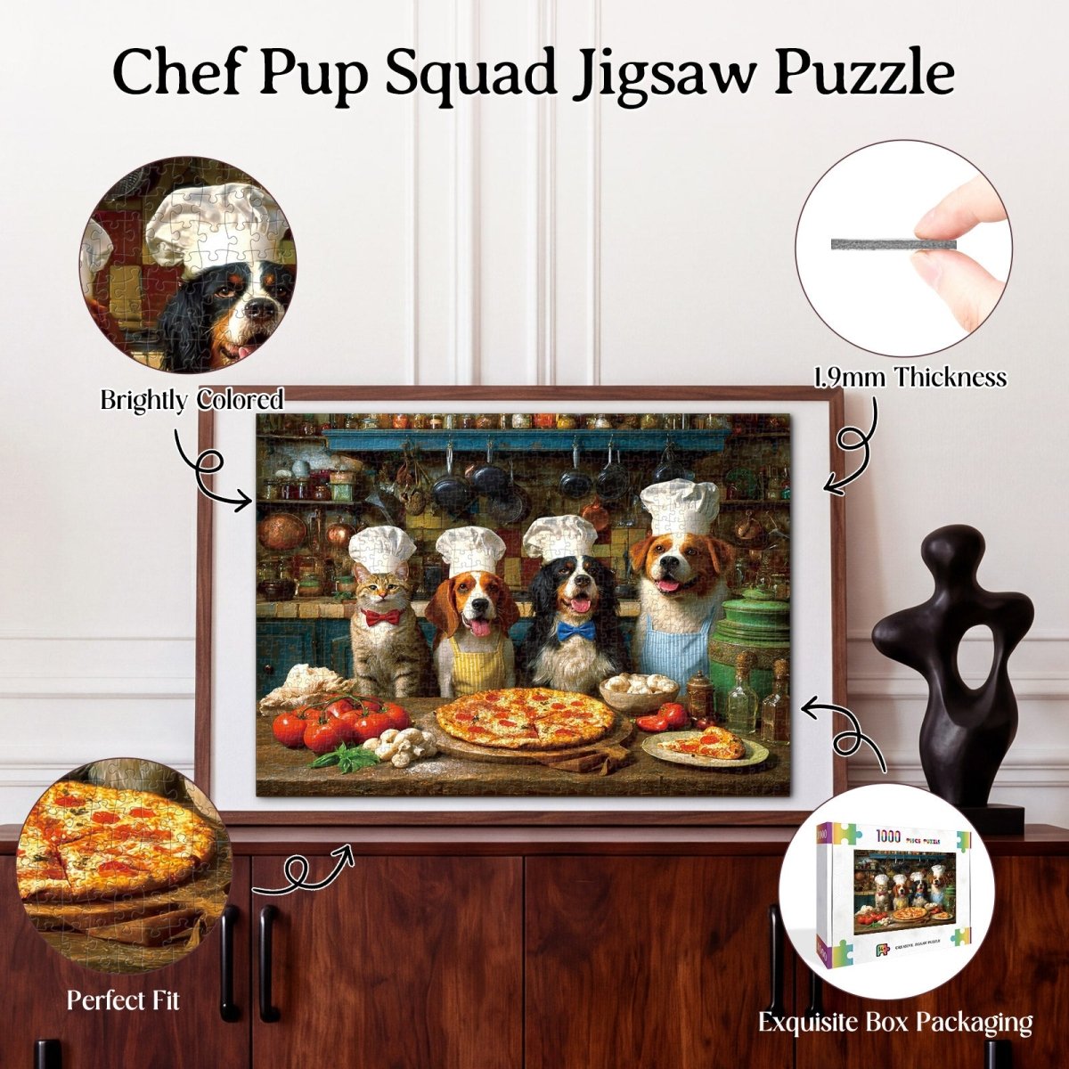 kaayee-chef-pup-squad-puzzle-1000-teile-hunde-eco-white-board image 3