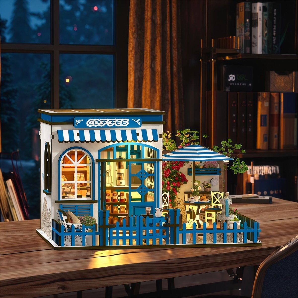 kaayee-miniature-house-santorini-sun-coffee-diy image 4