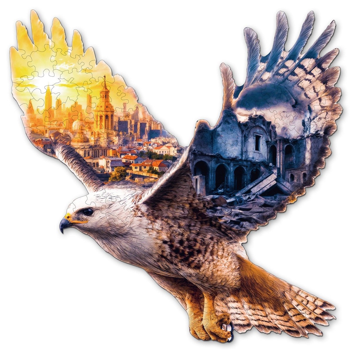kaayee-wooden-mountain-view-eagle-holzpuzzle-medium-adler image 1