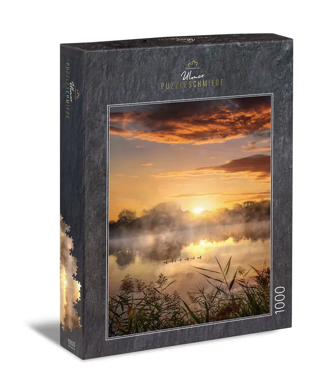 ulmer-puzzleschmiede-morning-hour-puzzle-1000-teile-see image 1