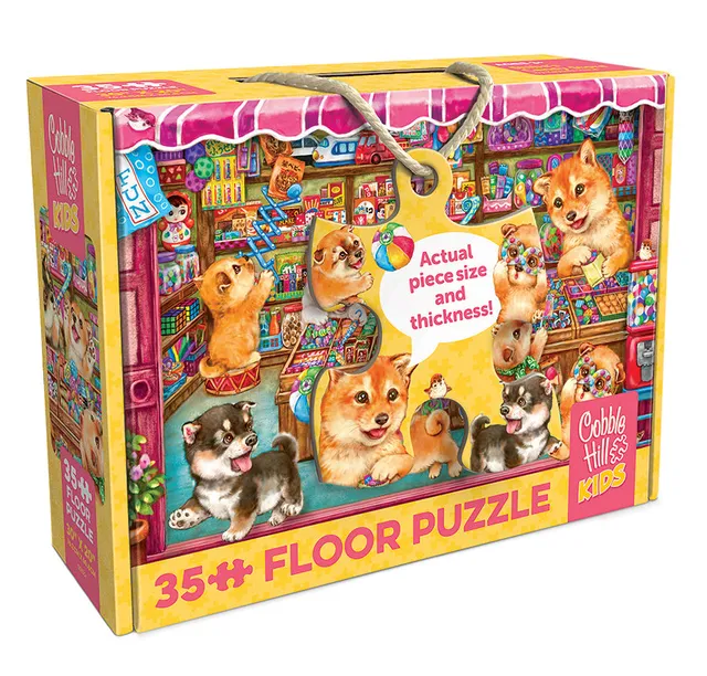 cobble-hill-floor-puzzles-shiba-s-candy-store-bodenpuzzle-35-teile-hunde image 1