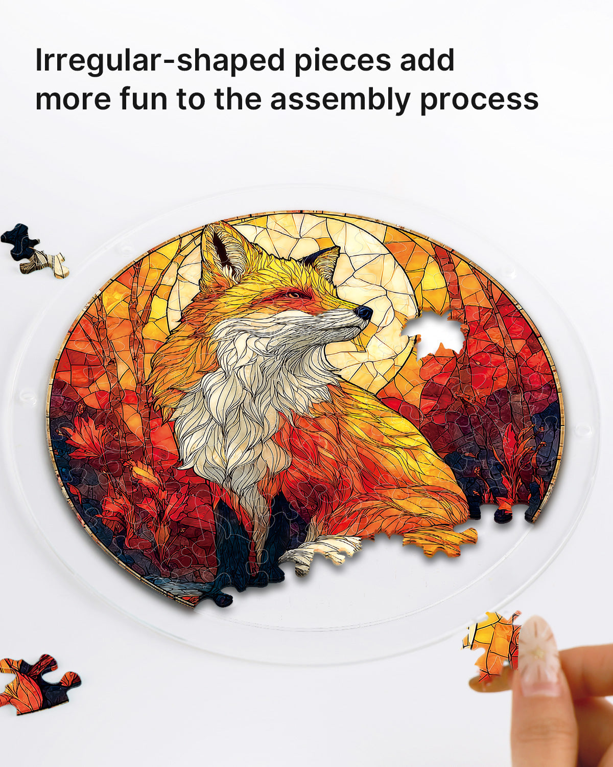 kaayee-suncatcher-puzzle-fox-glow-light-fensterbild-medium image 2