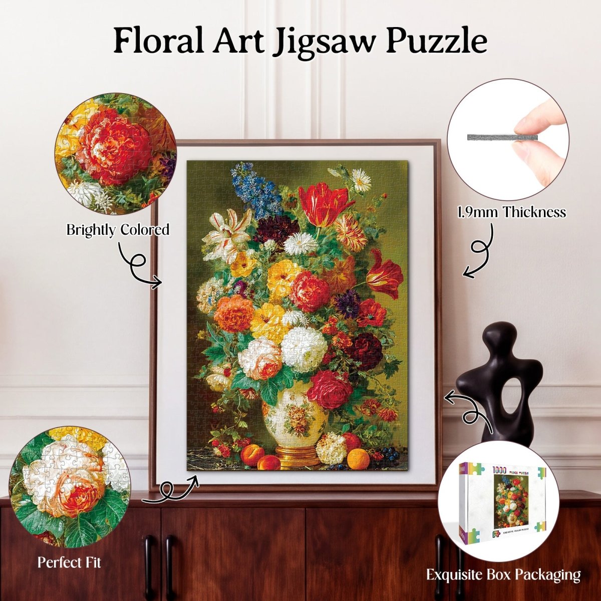 kaayee-floral-art-puzzle-1000-teile-blumen-eco-white-board image 3