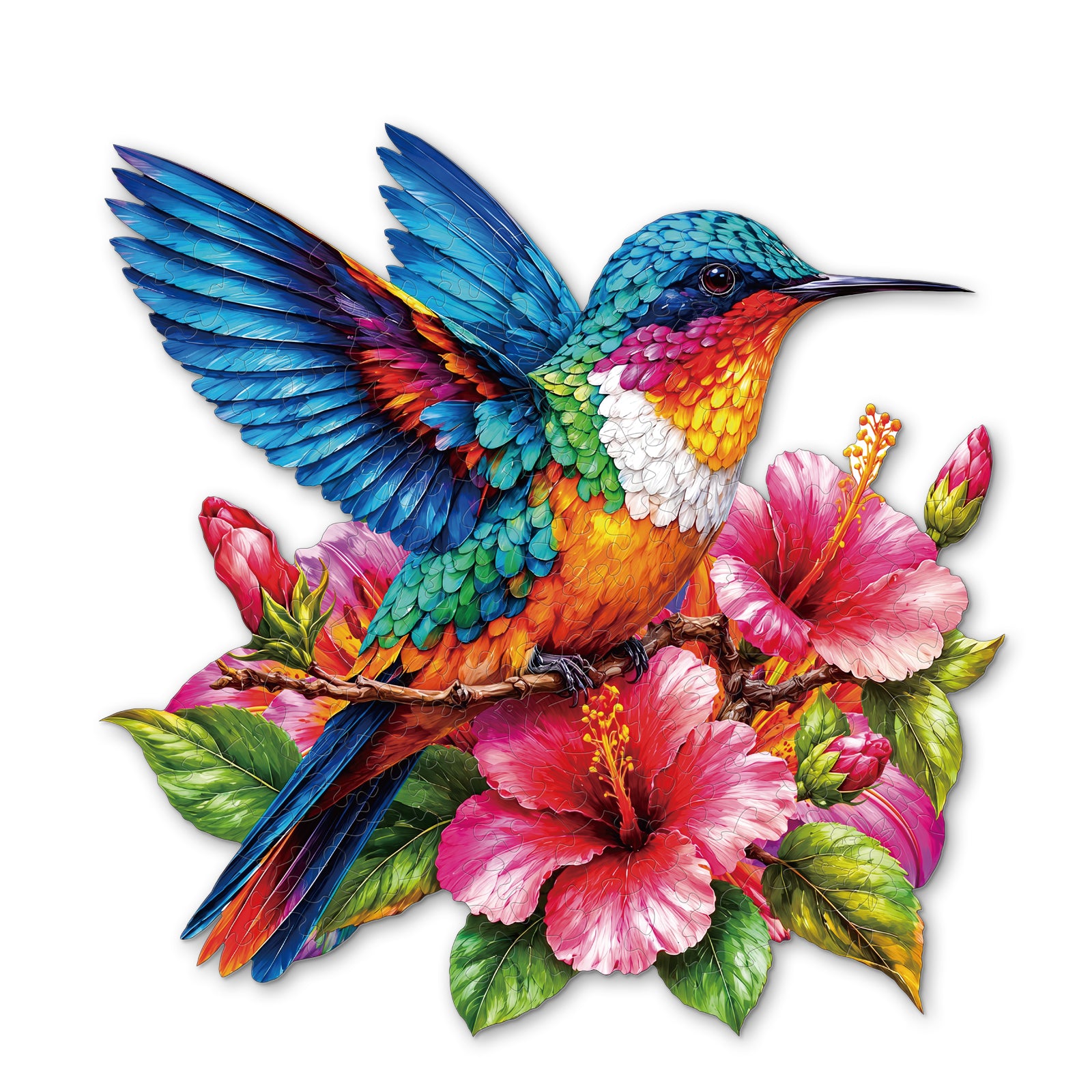 kaayee-rainbow-hummingbird-garden-holzpuzzle-medium image 1