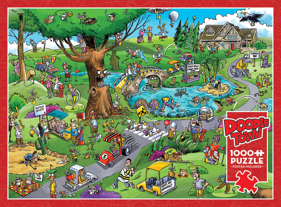 cobble-hill-doodletown-par-for-the-course-puzzle-1000-teile-golf image 5