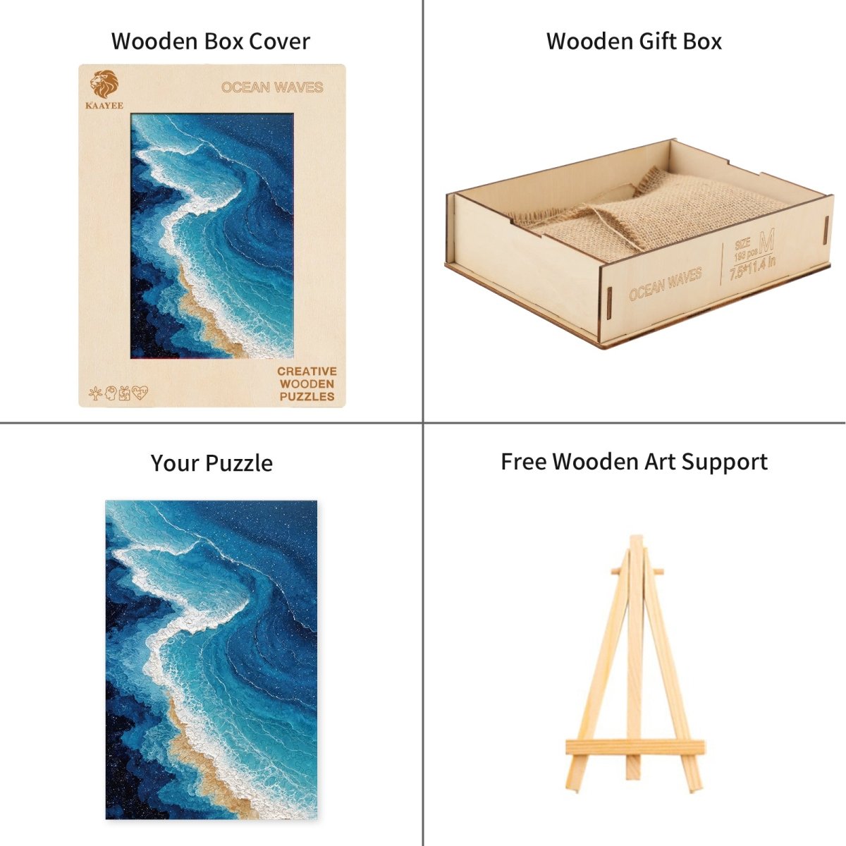 kaayee-ocean-waves-holzpuzzle-welle-medium image 6