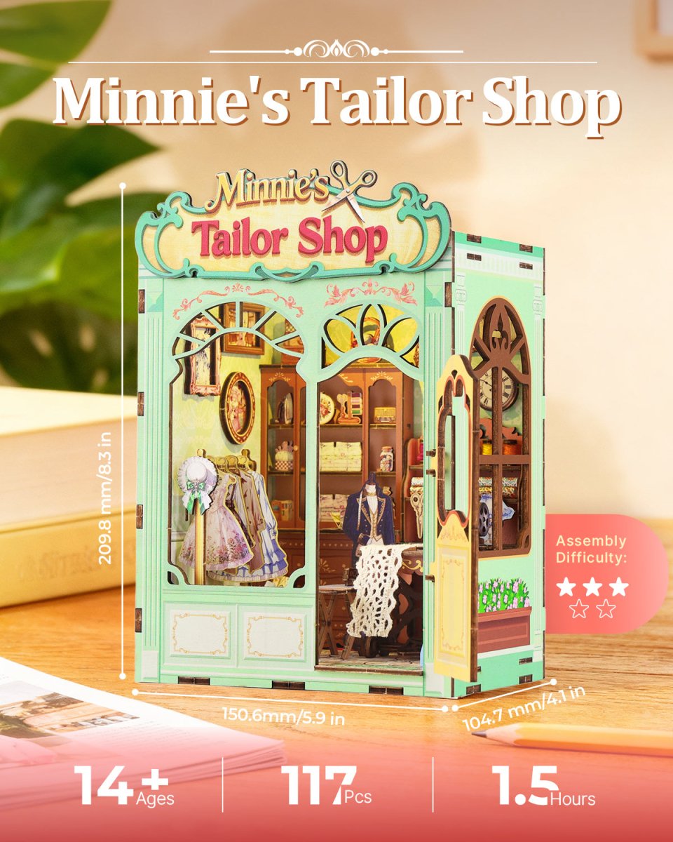 kaayee-book-nook-kit-minnie-s-tailor-shop-book-nook-bausatz-3d image 4