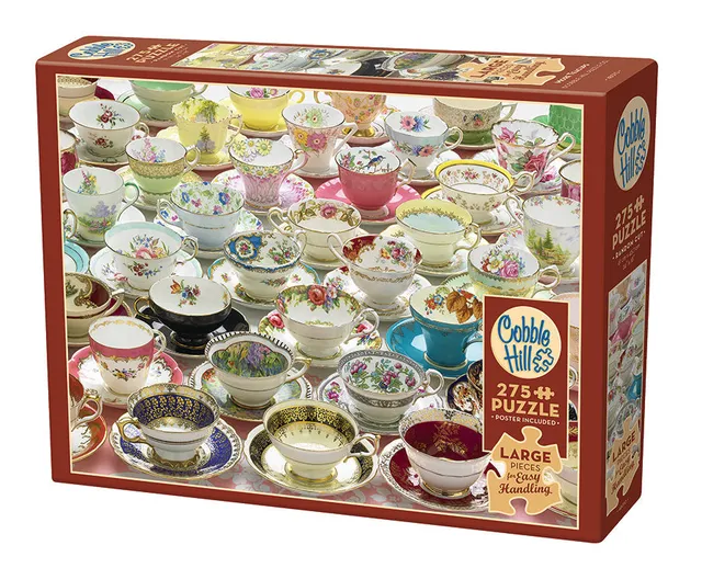 cobble-hill-easy-handling-275-more-teacups-tassen-puzzle-275 image 1